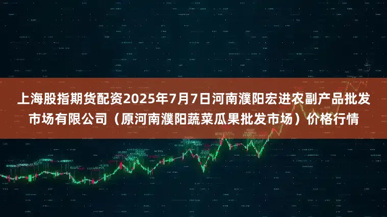 上海股指期货配资2025年7月7日河南濮阳宏进农副产品批发市场有限公司（原河南濮阳蔬菜瓜果批发市场）价格行情