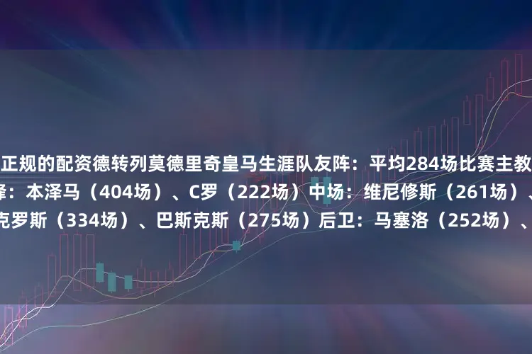 正规的配资德转列莫德里奇皇马生涯队友阵：平均284场比赛主教练：安切洛蒂（276场）前锋：本泽马（404场）、C罗（222场）中场：维尼修斯（261场）、卡塞米罗（259场）、克罗斯（334场）、巴斯克斯（275场）后卫：马塞洛（252场）、瓦拉内（268场）、拉莫斯（282场）、卡瓦哈尔（325场）门将：库尔图瓦（253场）