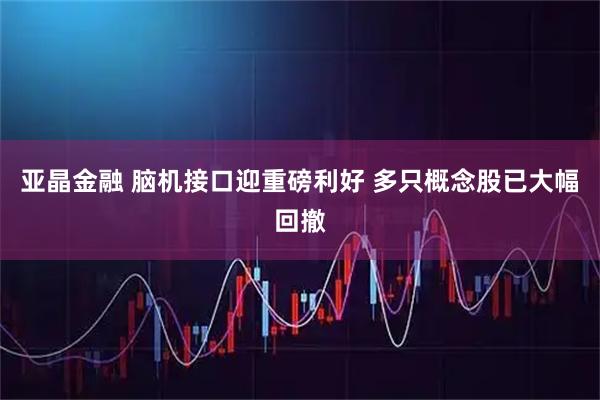 亚晶金融 脑机接口迎重磅利好 多只概念股已大幅回撤
