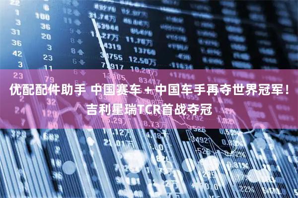 优配配件助手 中国赛车＋中国车手再夺世界冠军！吉利星瑞TCR首战夺冠